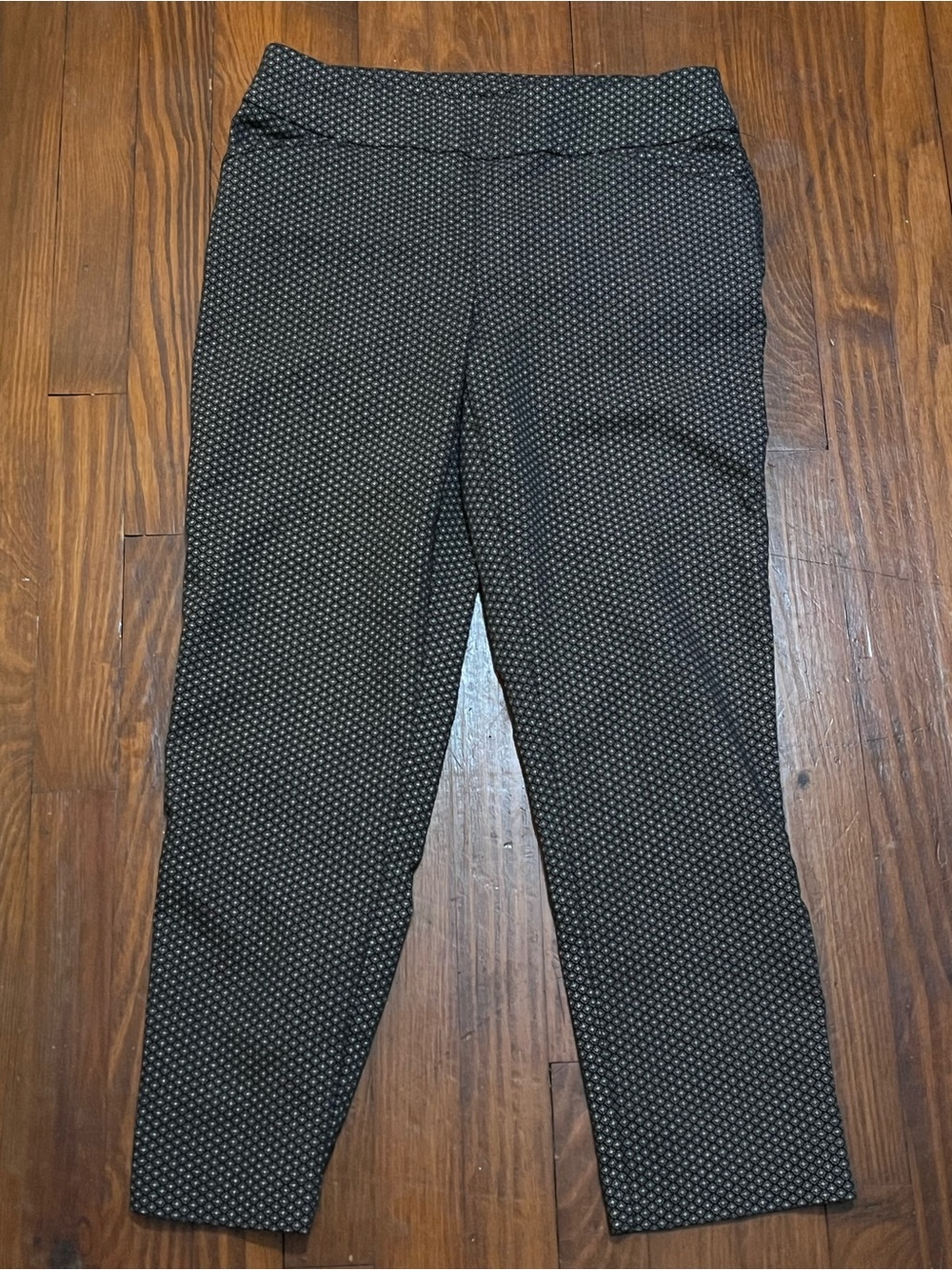 croft & barrow Black Micro-Patterned Effortless Stretch Slip-On Trouser